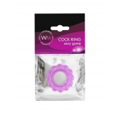 Лиловое эрекционное кольцо с 2 рядами стимулирующих шариков - Erowoman-Eroman - в Ачинске купить с доставкой