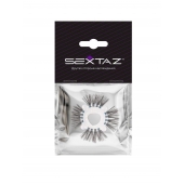 Эластичное эрекционное кольцо с черными «ресничками» - Sextaz - в Ачинске купить с доставкой