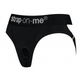 Черные трусики для насадок Heroine Lingerie Harness - size XL - Strap-on-me - купить с доставкой в Ачинске