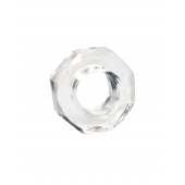 Прозрачное эрекционное кольцо в форме гайки - Sex Expert - в Ачинске купить с доставкой