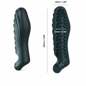 Серая силиконовая насадка на пенис с подхватом Manwan Ryzer - Manwan - в Ачинске купить с доставкой