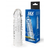 Прозрачная закрытая насадка на пенис - 17 см. - Sex Expert - в Ачинске купить с доставкой