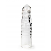 Прозрачная закрытая насадка на член - 15 см. - Sex Expert - в Ачинске купить с доставкой