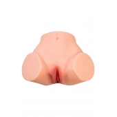 Телесный реалистичный мастурбатор-полуторс с 2 любовными входами - No Name - в Ачинске купить с доставкой