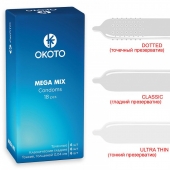 Презервативы OKOTO Mega Mix - 18 шт. - Sitabella - купить с доставкой в Ачинске