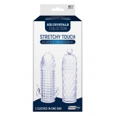 Набор из 2 прозрачных насадок на член Seductive Tickler Sleeves Set - NMC - в Ачинске купить с доставкой