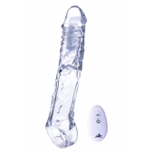 Прозрачная насадка-удлинитель Length Enhancer With Bullet с подхватом - 22,3 см. - NMC - в Ачинске купить с доставкой