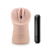 Телесный мастурбатор-вагина Ayumi с вибрацией - Blush Novelties - в Ачинске купить с доставкой