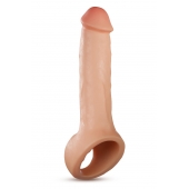 Телесная насадка-удлинитель Thrive 8.75 Inch Realistic Penis Extender Sleeve - 22,2 см. - Blush Novelties - в Ачинске купить с доставкой