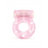 Розовое эрекционное виброкольцо с бабочкой - 1137 - в Ачинске купить с доставкой
