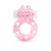 Розовое эрекционное виброкольцо в форме зайчика - 1137 - в Ачинске купить с доставкой