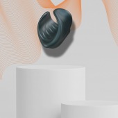 Серый сквозной мастурбатор с вибрацией Manwan Starter - Manwan - в Ачинске купить с доставкой