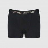 Черные трусики-боксеры для фиксации насадок Strap-on-me Harness Lingerie Allure - size S - Strap-on-me - купить с доставкой в Ачинске