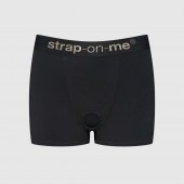 Черные трусики-боксеры для фиксации насадок Strap-on-me Harness Lingerie Allure - size L - Strap-on-me - купить с доставкой в Ачинске