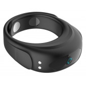 Черное эрекционное виброкольцо на ремешках - Boys of Toys - в Ачинске купить с доставкой