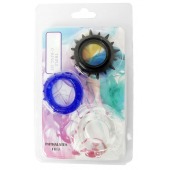 Набор из 3 эрекционных колец разного цвета и рельефа - Boys of Toys - в Ачинске купить с доставкой