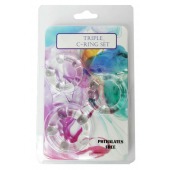 Набор из 3 эрекционных прозрачных колец - Boys of Toys - в Ачинске купить с доставкой