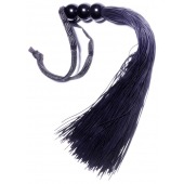 Черная силиконовая плетка - 25,4 см. - Boys of Toys - купить с доставкой в Ачинске