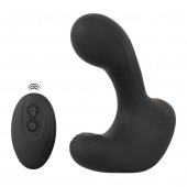 Черная анальная вибропробка с функцией расширения RC Butt Plug with 3 functions - Orion - в Ачинске купить с доставкой