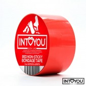 Красный скотч для фиксации Non-Sticky Bondage Tape - 15 м. - Intoyou - купить с доставкой в Ачинске