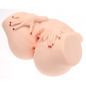 Телесный мастурбатор-полуторс Barbie - Naked Factory - в Ачинске купить с доставкой