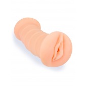 Телесный двусторонний мастурбатор с вибропулей и эрекционными кольцами в комплекте - Sexy Girl - в Ачинске купить с доставкой