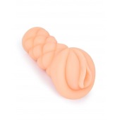 Телесный мастурбатор-вагина с вибропулей и эрекционными кольцами в комплекте - Sexy Girl - в Ачинске купить с доставкой