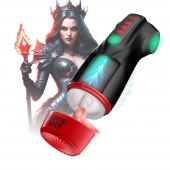 Интерактивный мастурбатор Raven с вакуумом, вибрацией и подсветкой - Shots Media BV - в Ачинске купить с доставкой