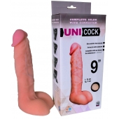 Фаллическая насадка Харнесс UNICOCK 9  - 24 см. - LOVETOY (А-Полимер) - купить с доставкой в Ачинске