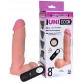 Фаллическая насадка Харнесс UNICOCK 8  с вибрацией - 20 см. - LOVETOY (А-Полимер) - купить с доставкой в Ачинске