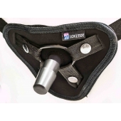 Страпон с 2 насадками и вибрацией UniStrap - 20 и 18 см. - LOVETOY (А-Полимер) - купить с доставкой в Ачинске