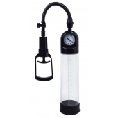 Чёрная вакуумная помпа A-toys с манометром и прозрачной колбой - A-toys - в Ачинске купить с доставкой