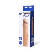 Насадка с ярко выраженной головкой и рельефным стволом - 19 см. - A-toys - в Ачинске купить с доставкой