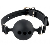 Силиконовый кляп-шар с отверстиями для дыхания Silicone Breathable Ball Gag Small - Pipedream - купить с доставкой в Ачинске