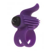 Эрекционное кольцо с подхватом мошонки и стимуляцией клитора Bullet Lastic Ring - Adrien Lastic - в Ачинске купить с доставкой