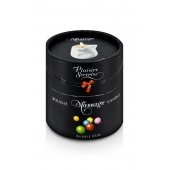 Массажная свеча с ароматом бубль-гума Bougie de Massage Gourmande Bubble Gum - 80 мл. - Plaisir Secret - купить с доставкой в Ачинске
