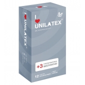 Презервативы с рёбрами Unilatex Ribbed - 12 шт. + 3 шт. в подарок - Unilatex - купить с доставкой в Ачинске