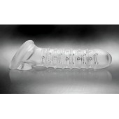 Утолщающая ребристая насадка на пенис - Доминирующее кольцо - в Ачинске купить с доставкой