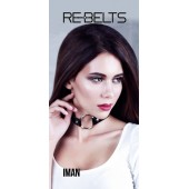 Чёрный чокер-кляп Iman Black - Rebelts - купить с доставкой в Ачинске