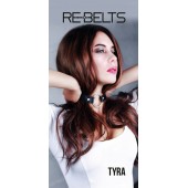 Чёрный кожаный чокер-кляп Tyra Black - Rebelts - купить с доставкой в Ачинске