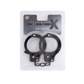 Чёрные наручники из листового металла BONDX METAL CUFFS BLACK - Dream Toys - купить с доставкой в Ачинске