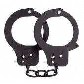 Чёрные наручники из листового металла BONDX METAL CUFFS BLACK - Dream Toys - купить с доставкой в Ачинске