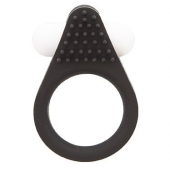 Чёрное эрекционное кольцо LIT-UP SILICONE STIMU RING 1 BLACK - Dream Toys - в Ачинске купить с доставкой