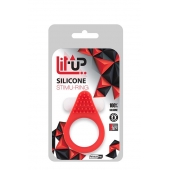 Красное эрекционное кольцо LIT-UP SILICONE STIMU RING 1 RED - Dream Toys - в Ачинске купить с доставкой