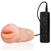 Мастурбатор-ротик с вибрацией REALSTUFF VIBRATING MASTURBATOR MOUTH - Dream Toys - в Ачинске купить с доставкой