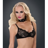 Полиуретановый ошейник с пуклями и D-кольцами Collar with Studs - Blush Novelties - купить с доставкой в Ачинске