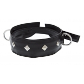 Полиуретановый ошейник с пуклями и D-кольцами Collar with Studs - Blush Novelties - купить с доставкой в Ачинске