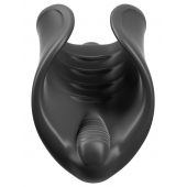 Чёрный мастурбатор Vibrating Silicone Stimulator с вибрацией - Pipedream - в Ачинске купить с доставкой