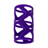 Фиолетовая насадка-сетка на пенис - 7,5 см. - A-toys - в Ачинске купить с доставкой