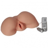 Телесная вибровагина из киберкожи с выносным пультом - LOVETOY (А-Полимер) - в Ачинске купить с доставкой
